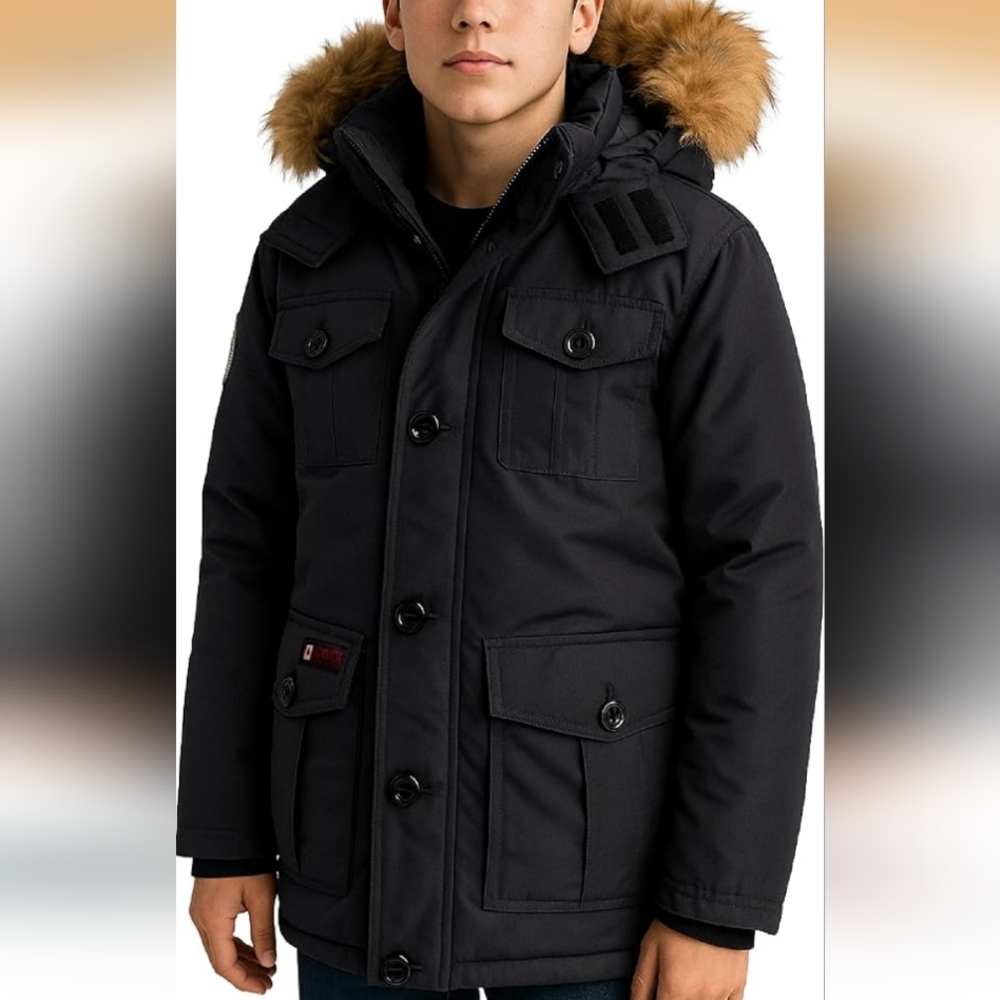 CANADA WEATHER GEAR Boy Winter Coat - Heavyweight Gray